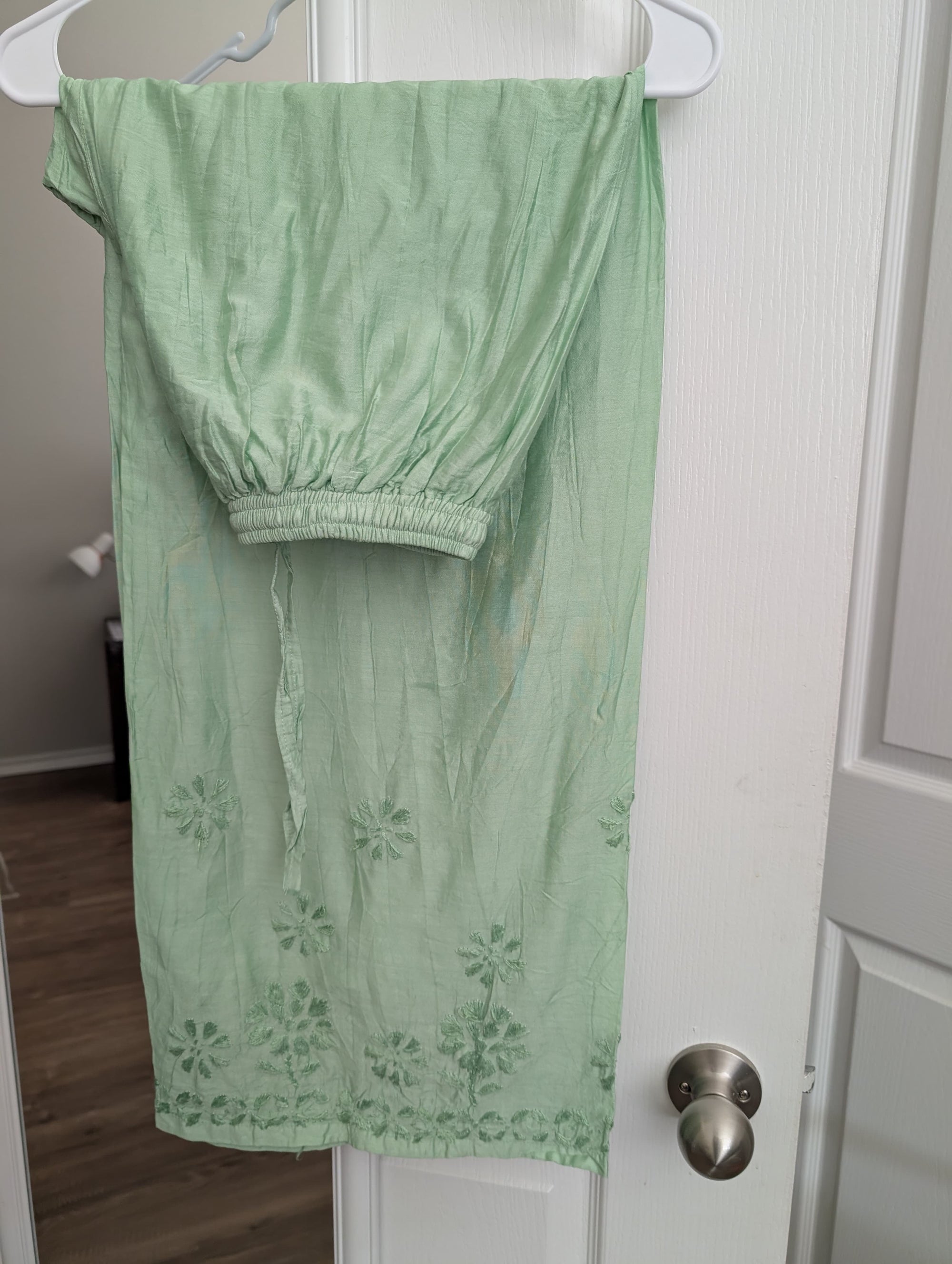 Chikankari Chanderi Set