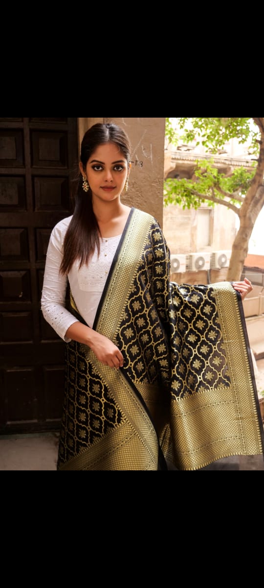Semi Katan Banaras Duppattas (Pre-order)
