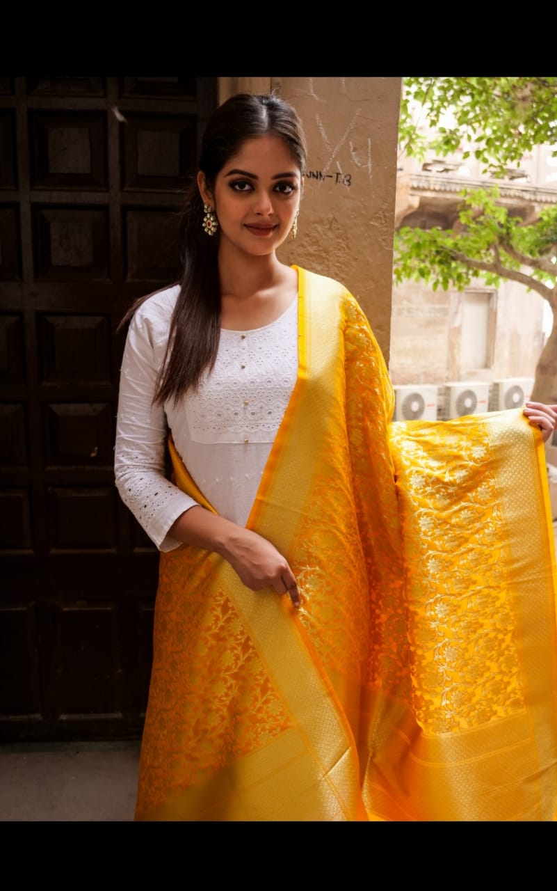 Semi Katan Banaras Duppattas (Pre-order)