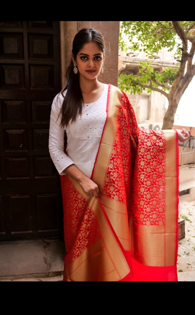 Semi Katan Banaras Duppattas (Pre-order)