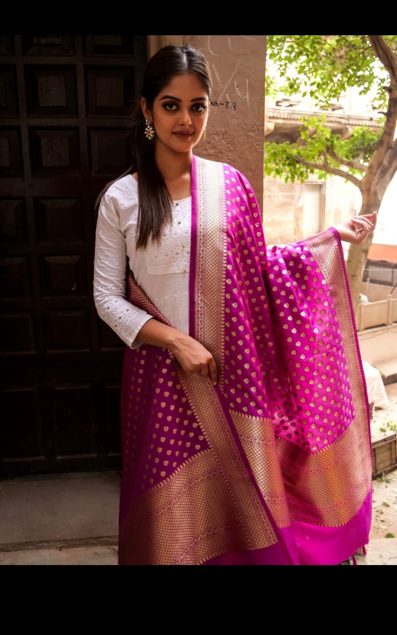 Semi Katan Banaras Duppattas (Pre-order)
