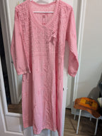 Angrakha cotton Dobby Chikankari