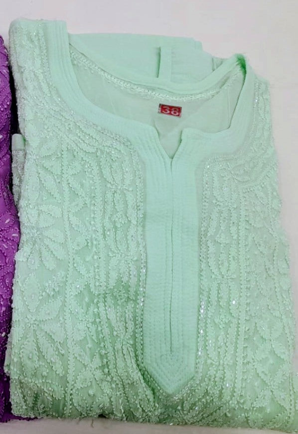 Viscose Beautiful Chikankari kurti with Shameez