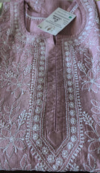 Chanderi Chikankari Kurti