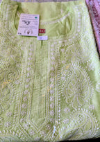 Chanderi Chikankari Kurti
