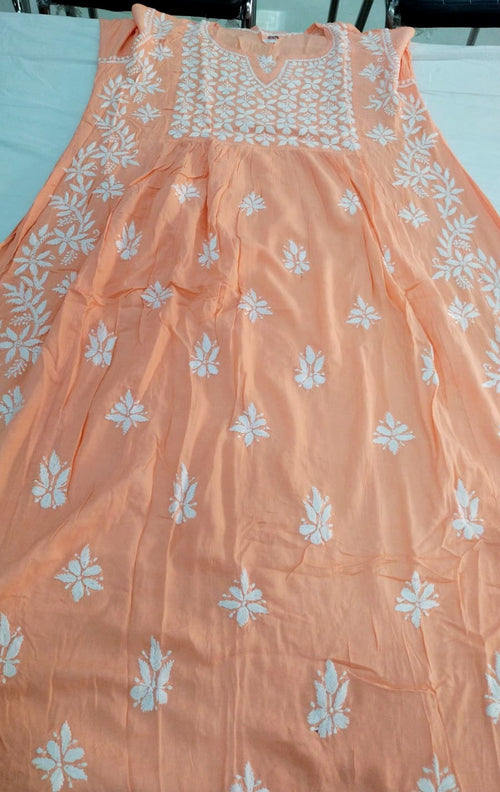 Aline Modal Chikankari Kurti