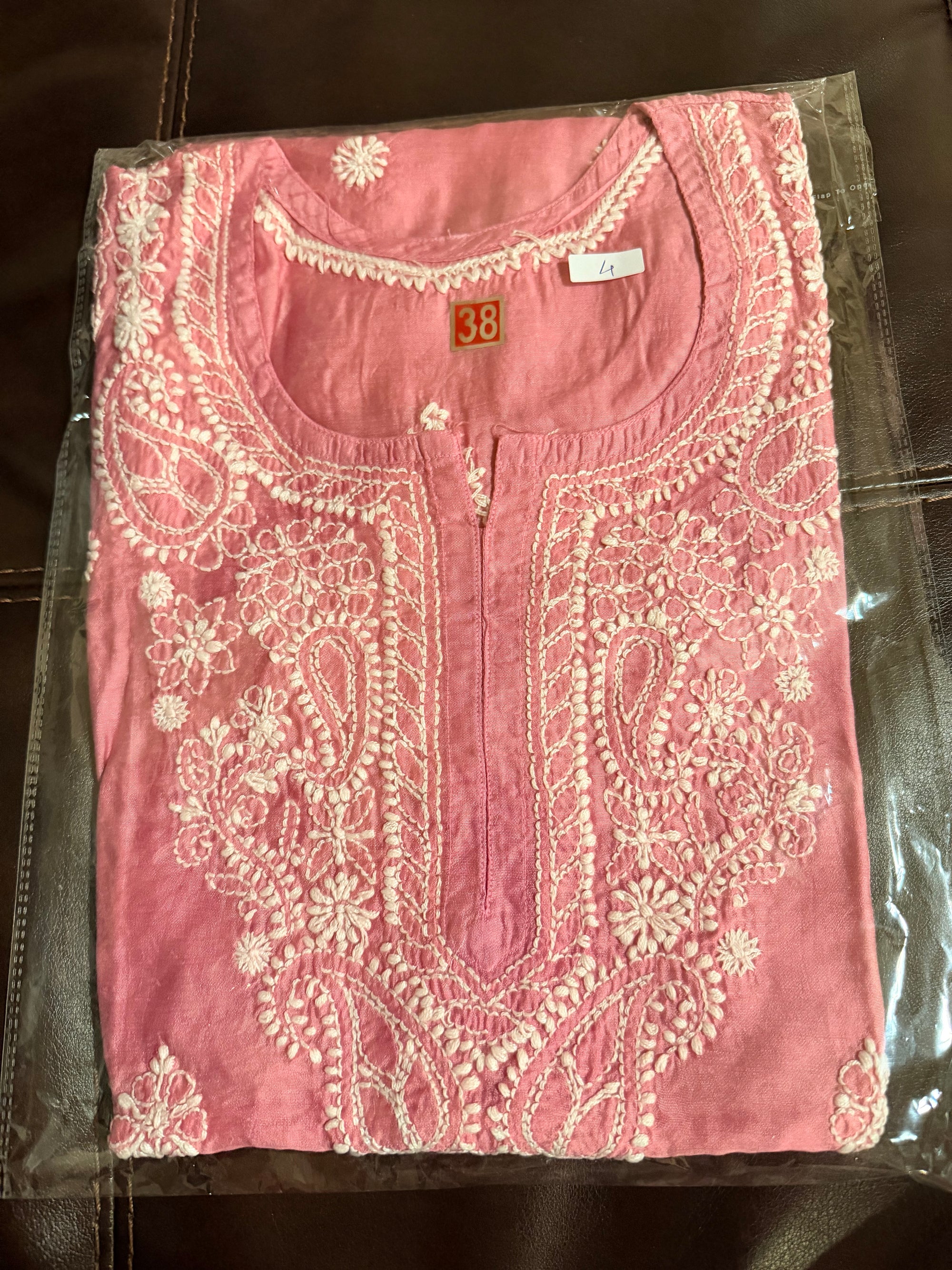 Chikankari Sleeveless Short Kurta for Teens