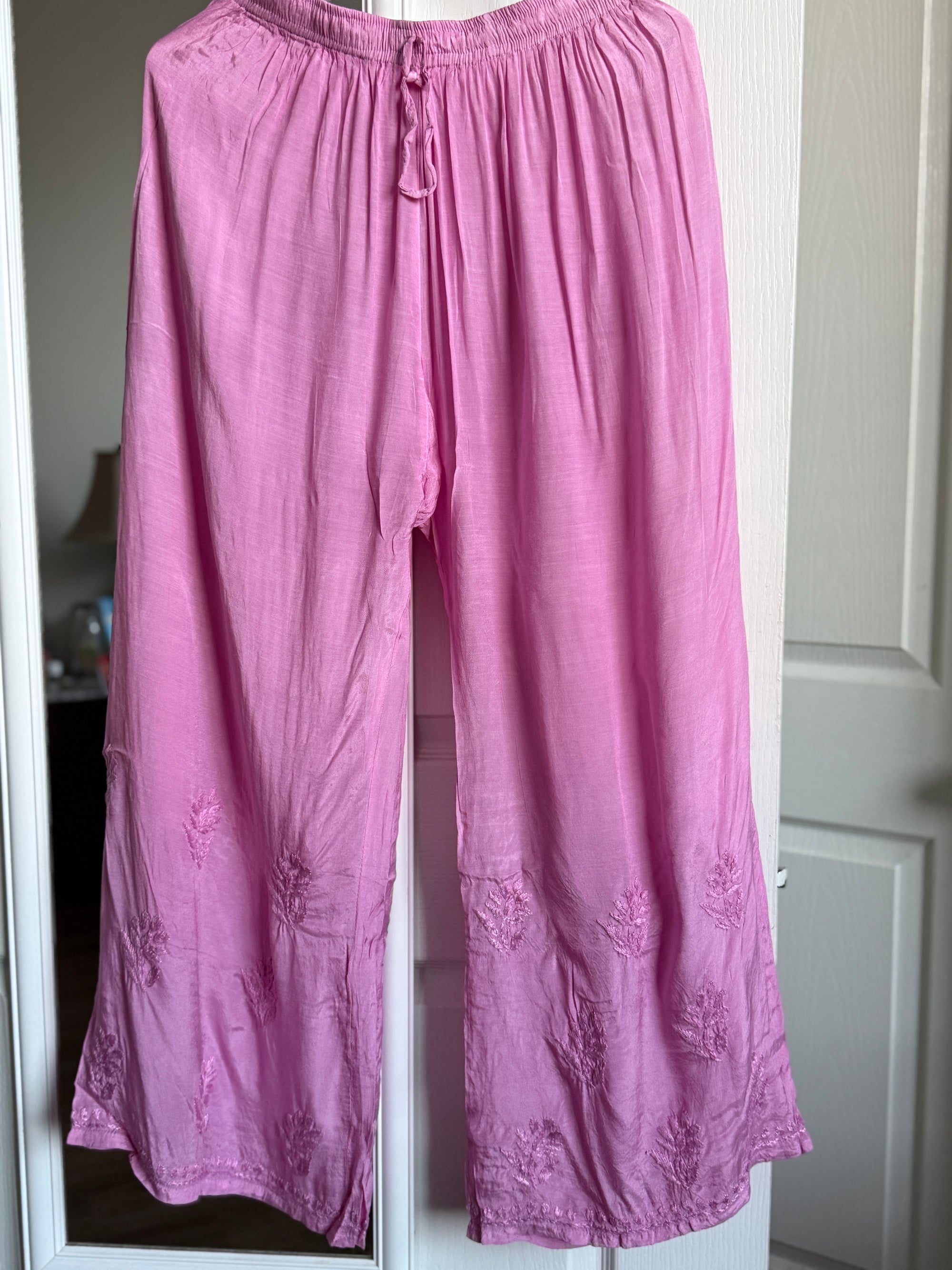 Muslin Chikankari Kurti with Matching Palazzo