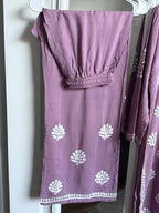 Rayon Chikankari Kurti with Palazzo