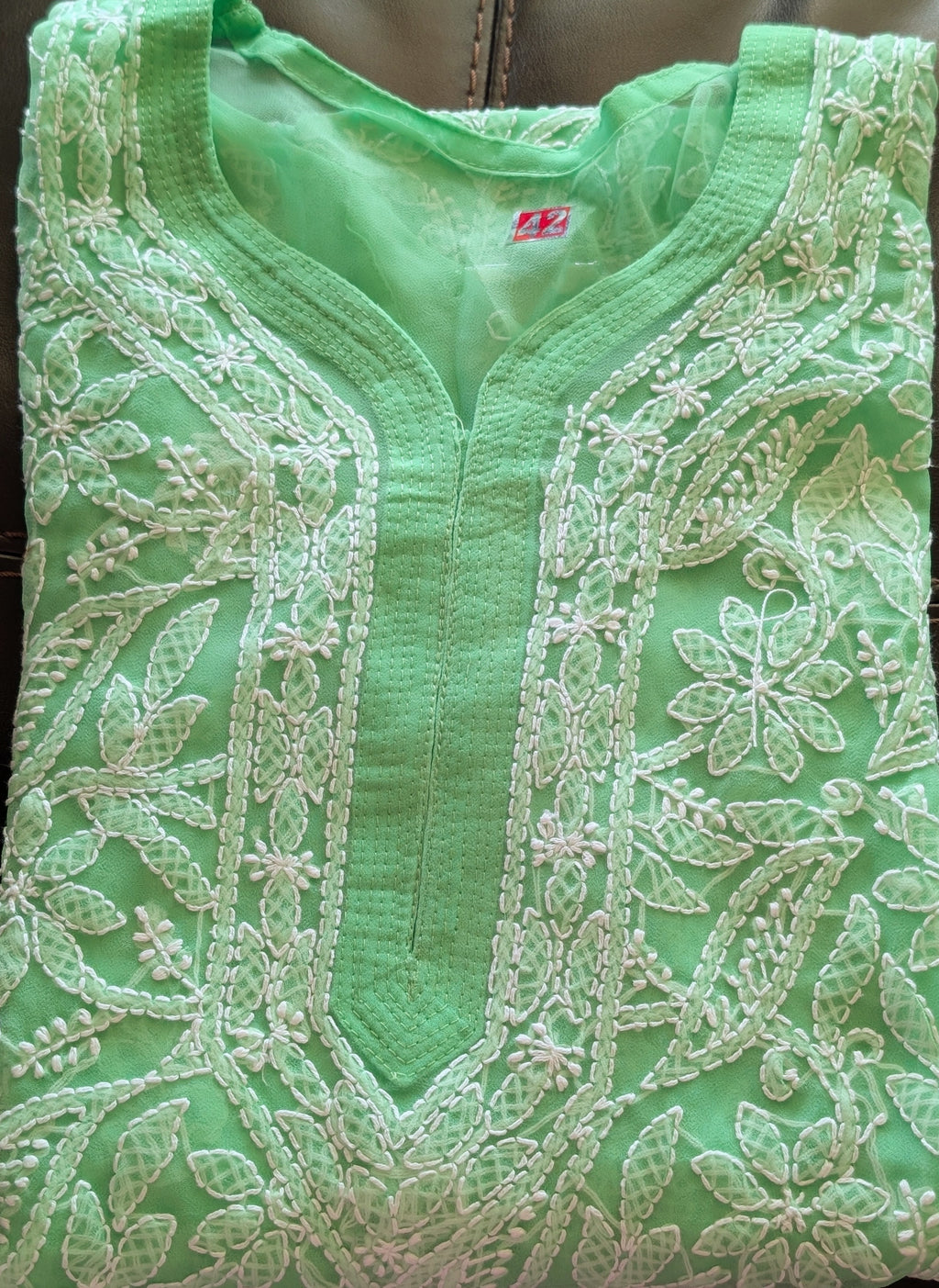 Georgette Chikankari Kurti with Shameez