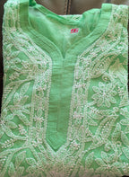 Georgette Chikankari Kurti with Shameez