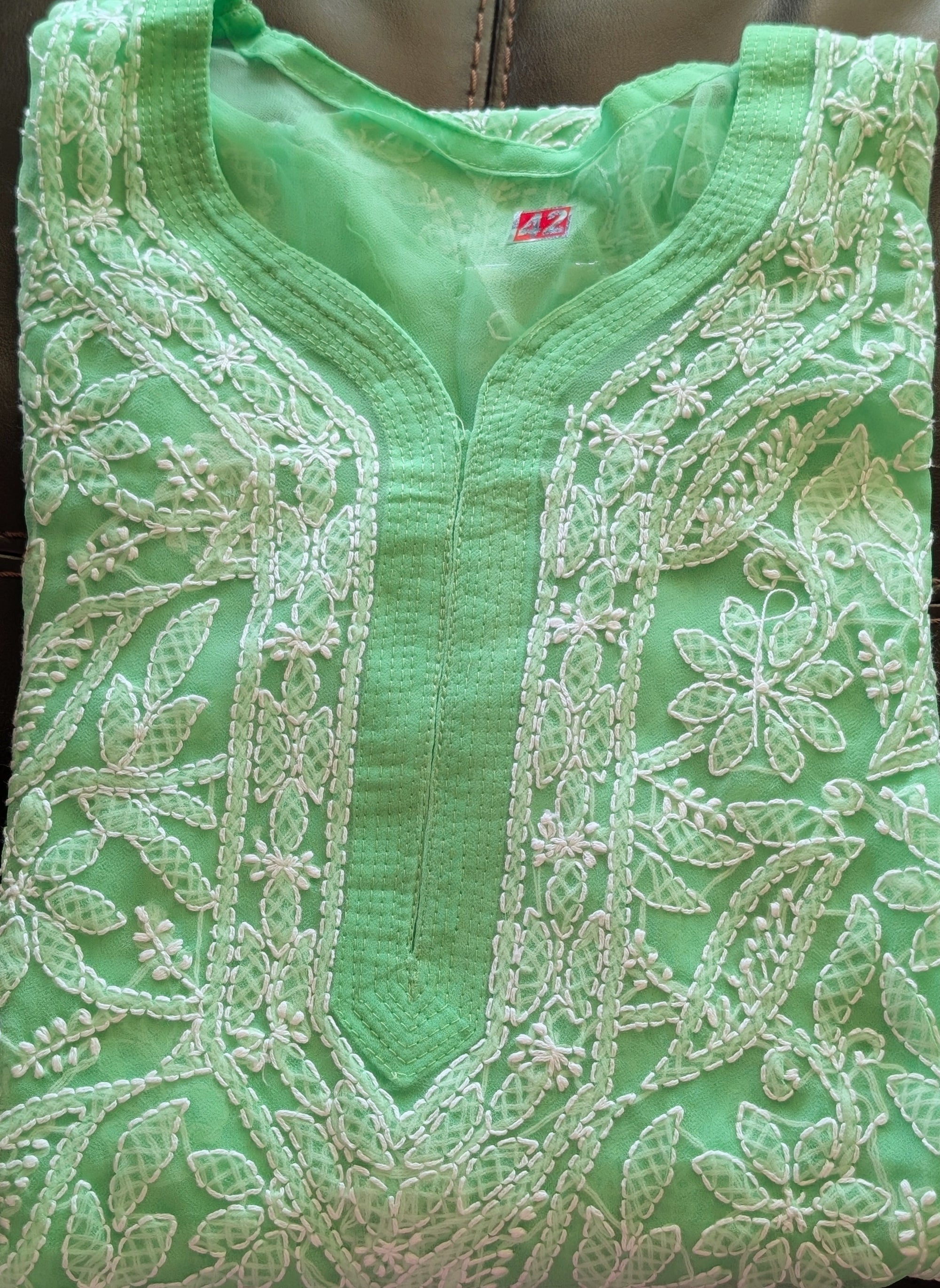 Georgette Chikankari Kurti with Shameez