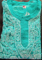 Georgette Chikankari Kurti with Shameez