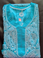 Georgette Chikankari Kurti with Shameez