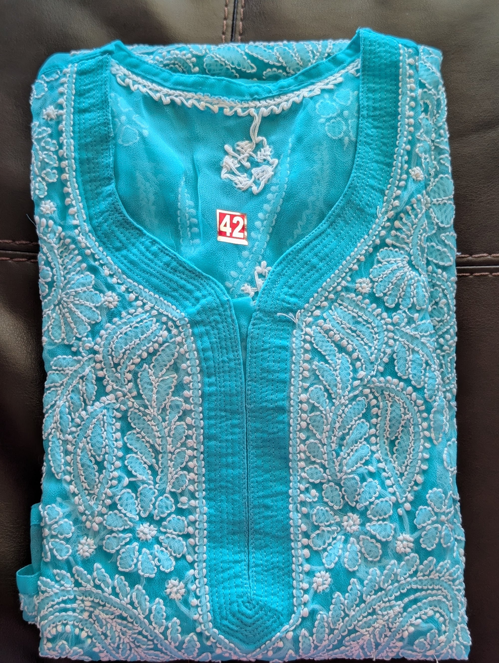 Georgette Chikankari Kurti with Shameez