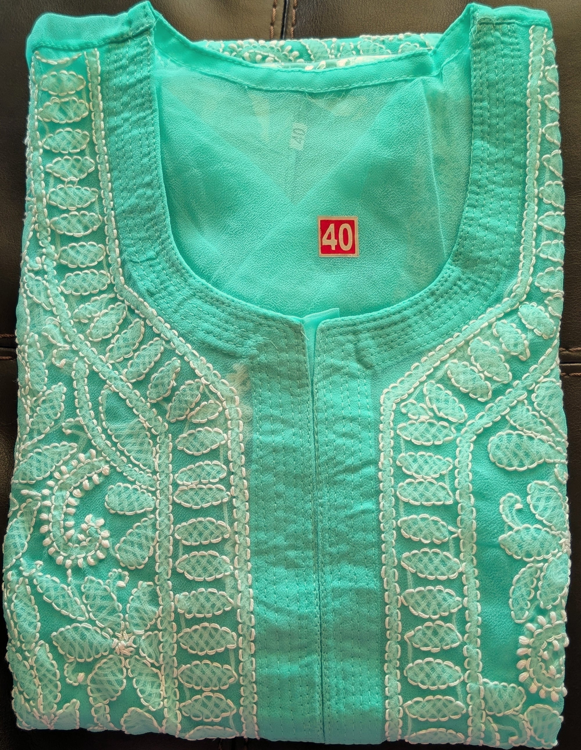 Georgette Chikankari Kurti with Shameez