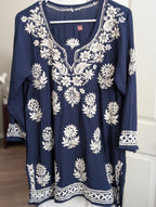 Short Modal Chikankari Kurti XXL