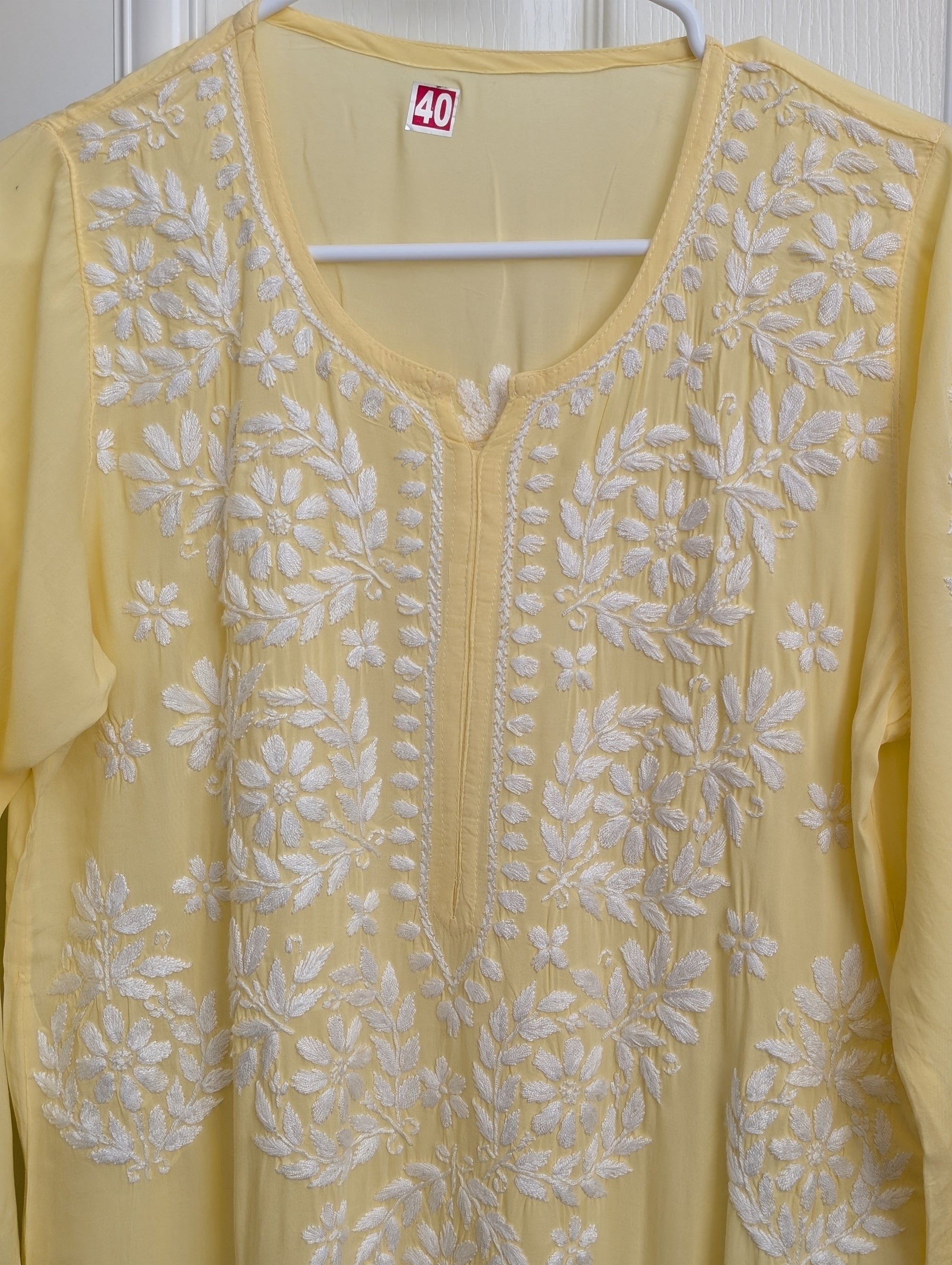 Modal Chikankari Long Kurtis in Vibrant Colors