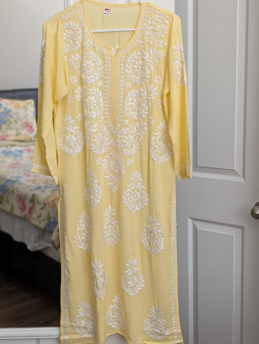 Modal Chikankari Long Kurtis in Vibrant Colors