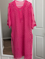 Georgette  jaal Chikankari Kurti with Shameez
