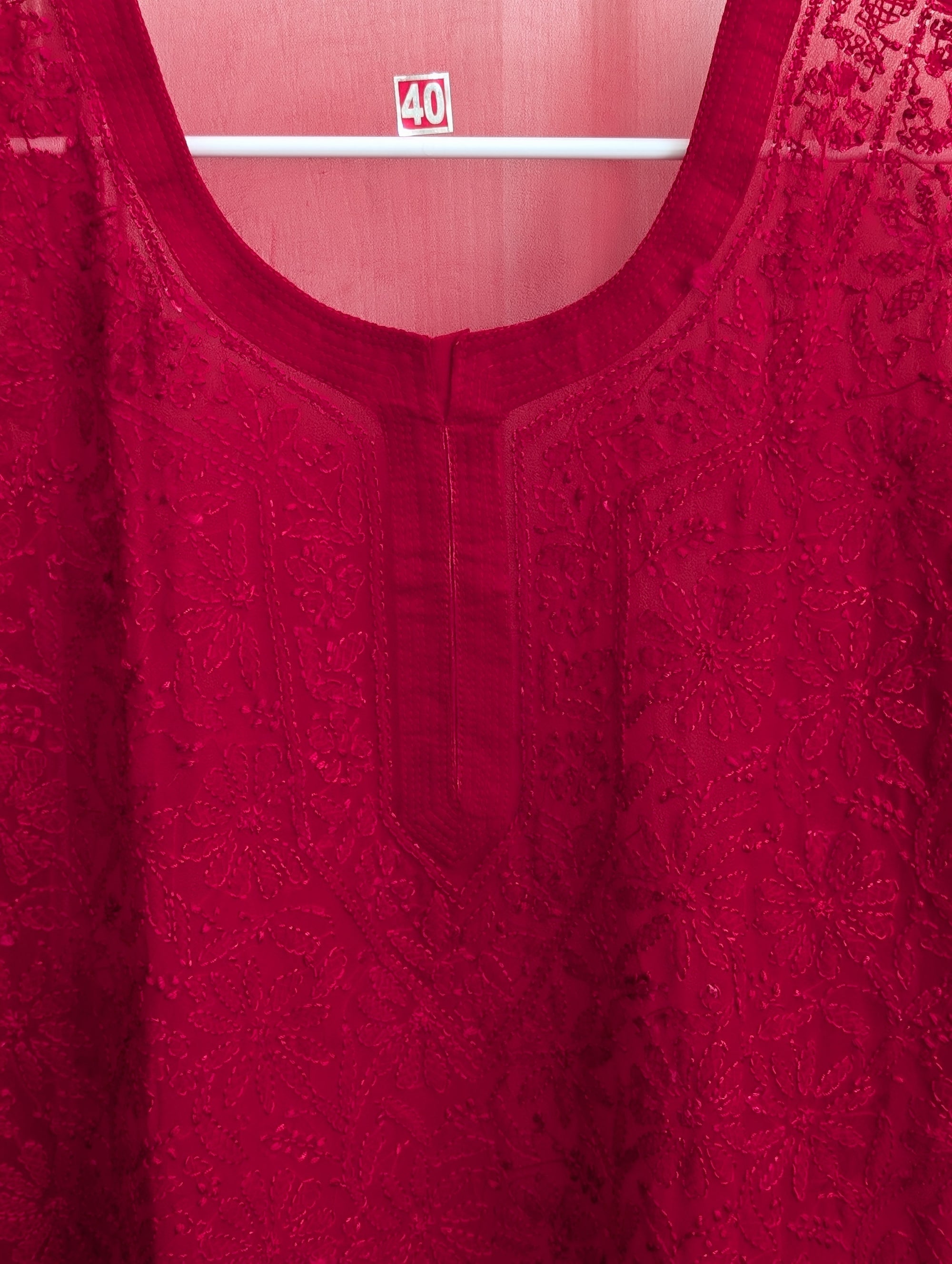Beautiful Georgette Chikankari Kurti with Shameez