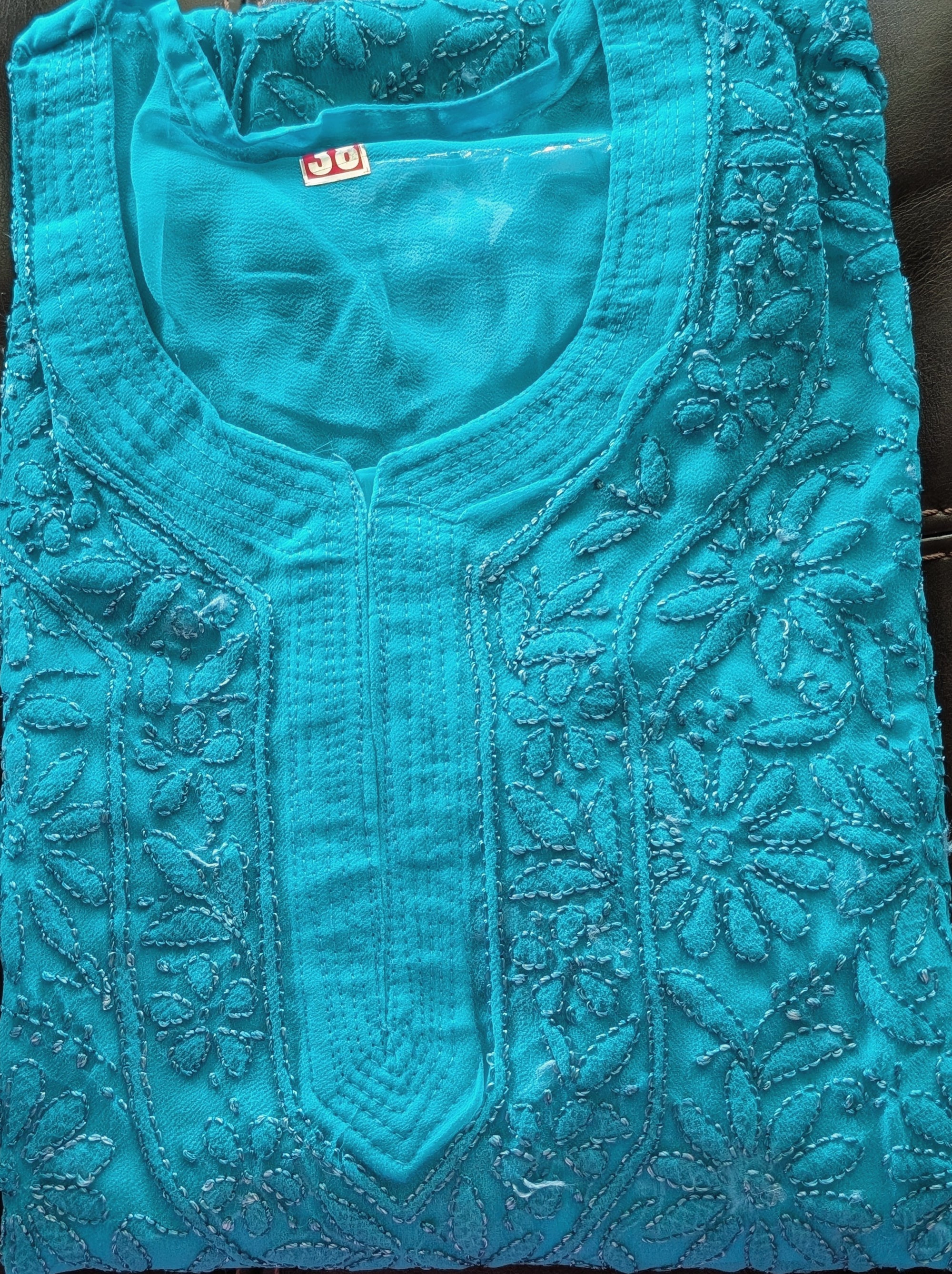 Beautiful Georgette Chikankari Kurti with Shameez