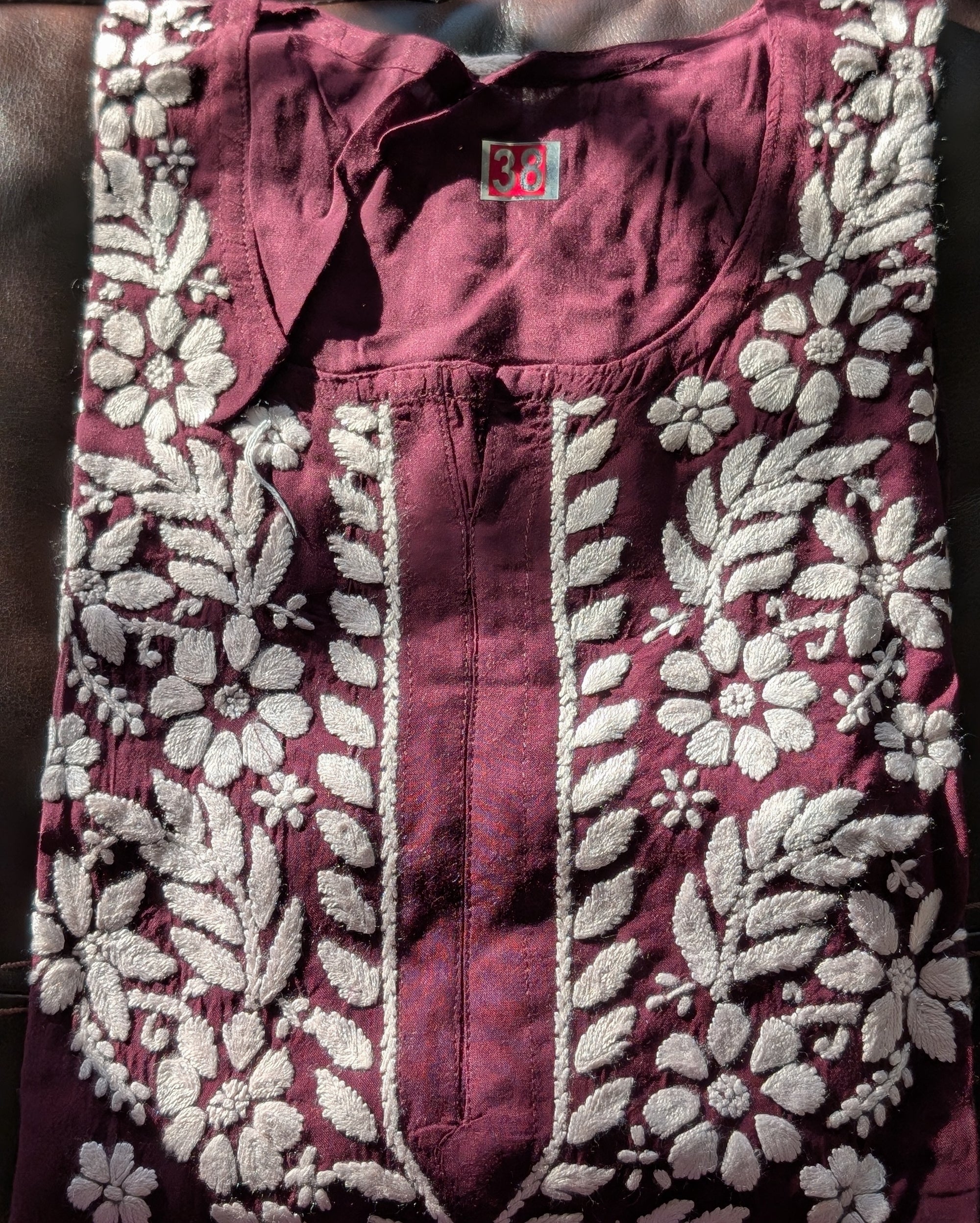Modal Chikankari Long Kurtis in Vibrant Colors