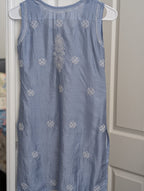 Sleeveless Chanderi Short Kurti 10-12years