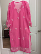 Georgette Chikankari Kurti with Shameez