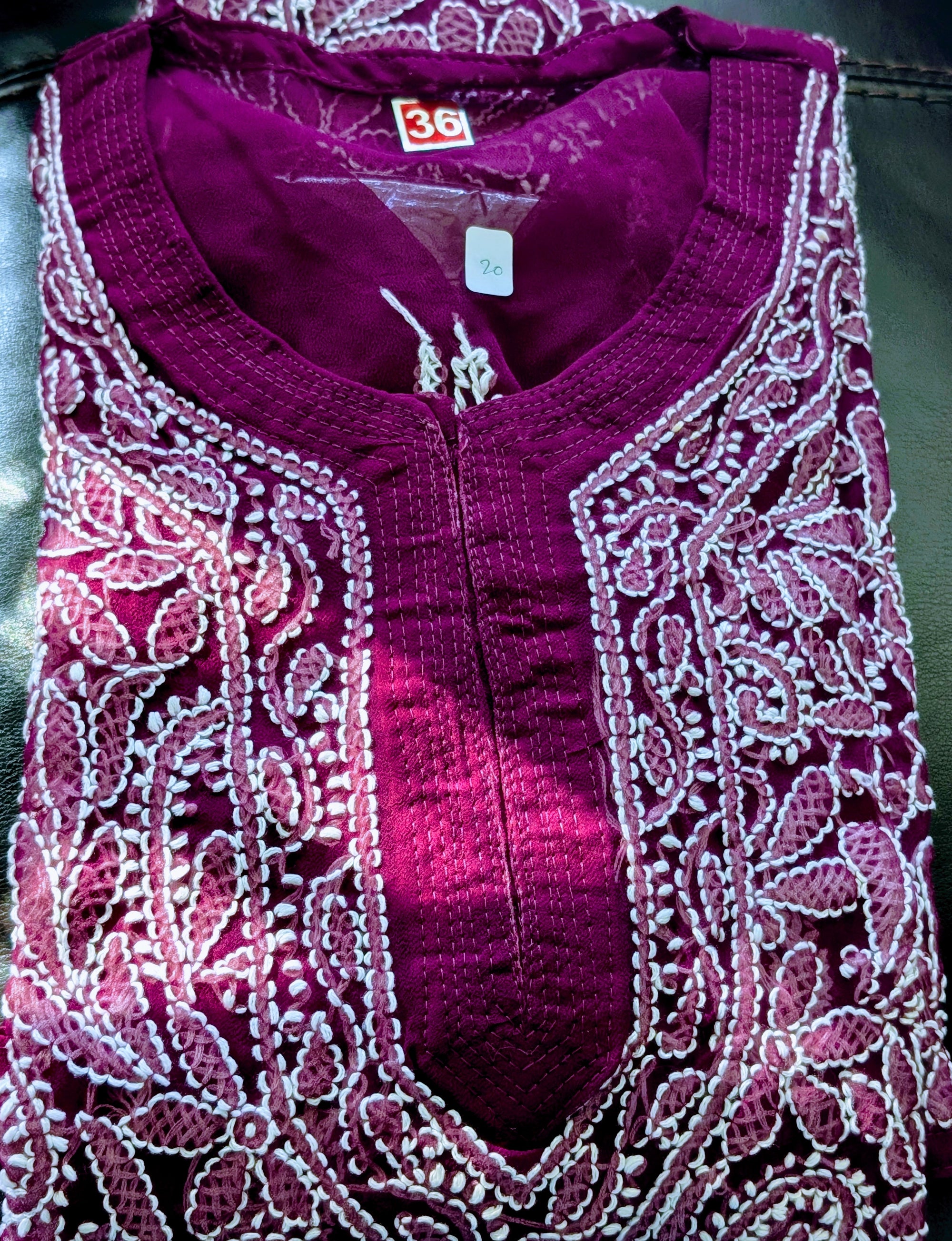Georgette Chikankari Kurti with Shameez