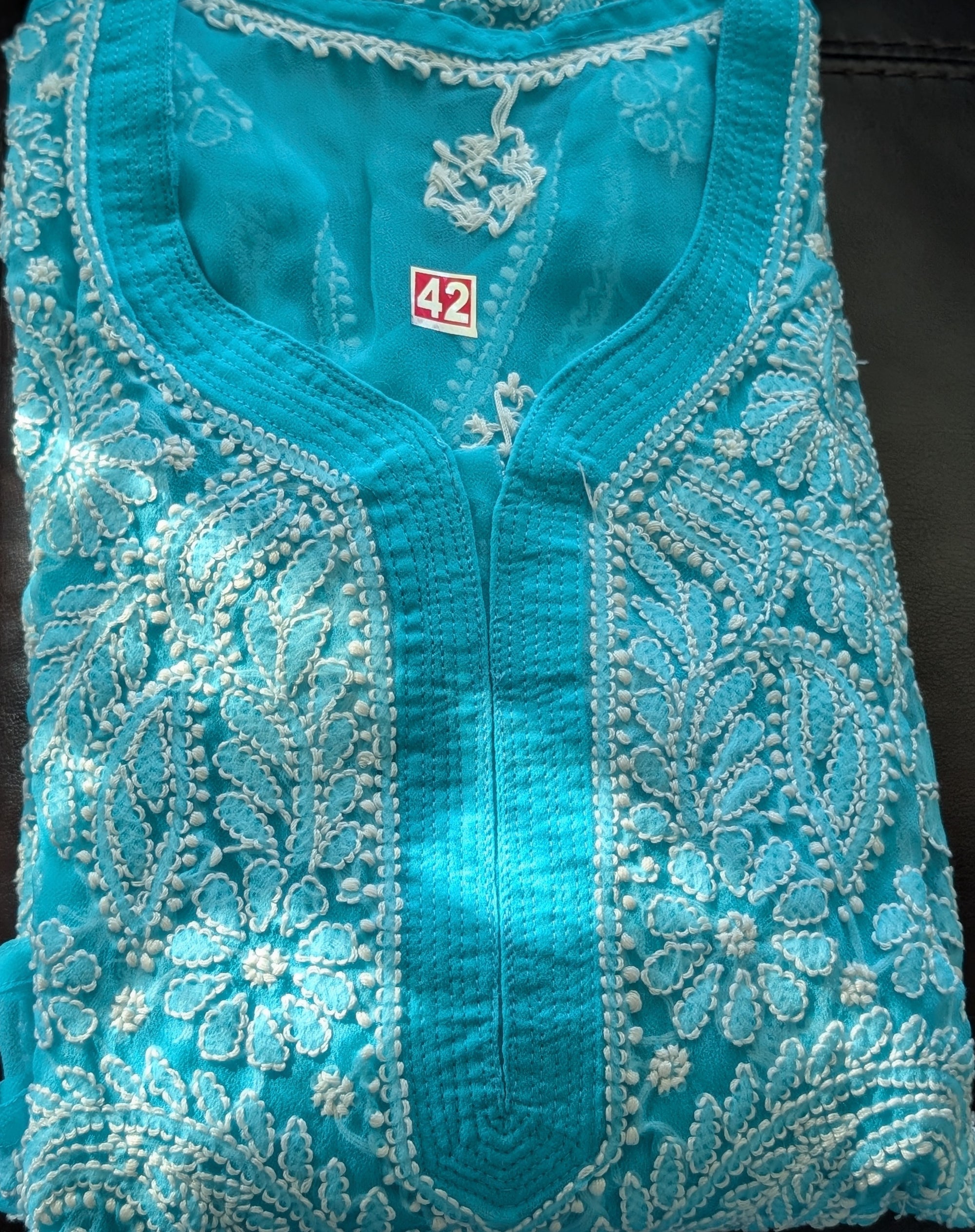 Georgette Chikankari Kurti with Shameez