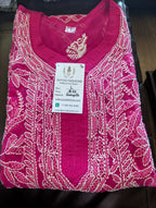 Georgette Chikankari Kurti with Shameez