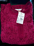 Georgette Chikankari Kurti with Shameez