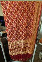 Pure Georgette Bandhni duppattas