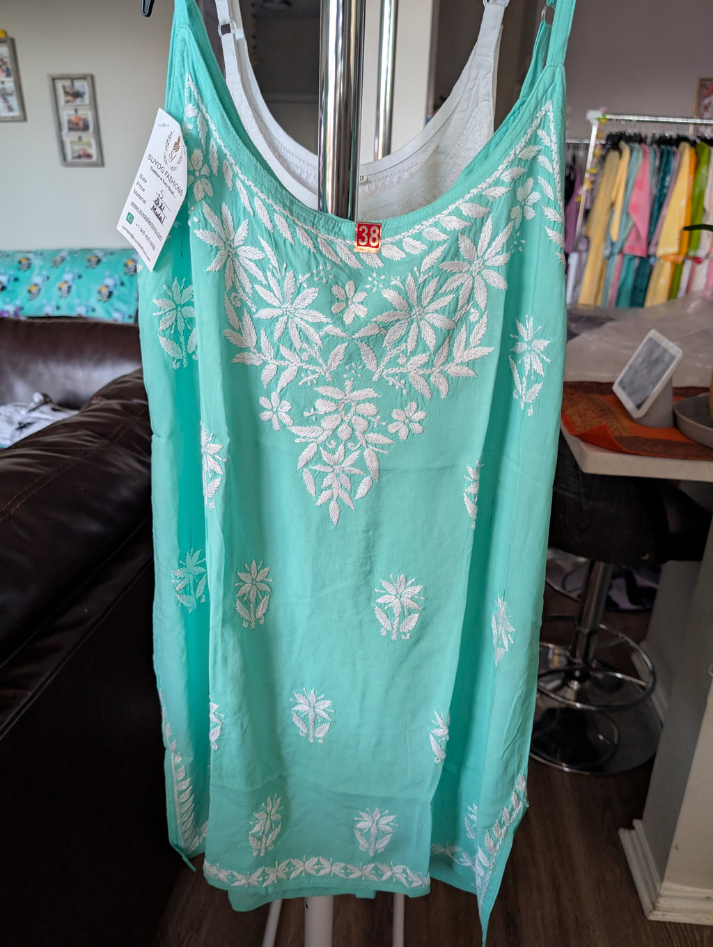 Spaghetti Cotton Short Top