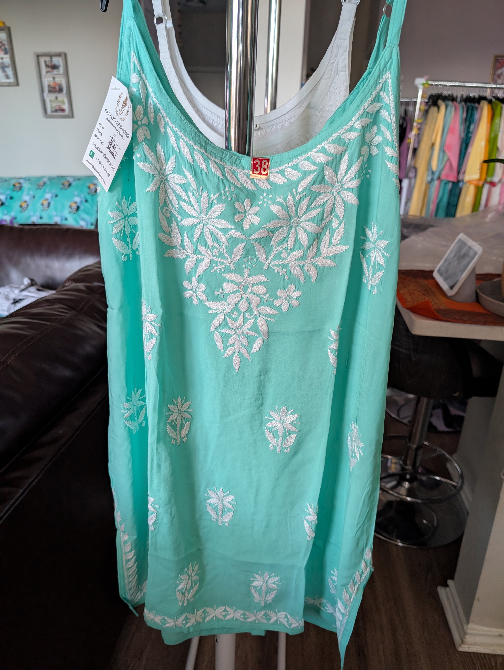 Spaghetti Cotton Short Top