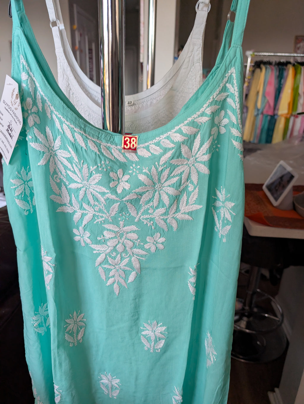 Spaghetti Cotton Short Top