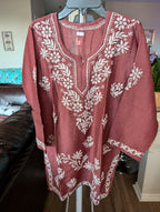 Chanderi Short Top Full Sleeves