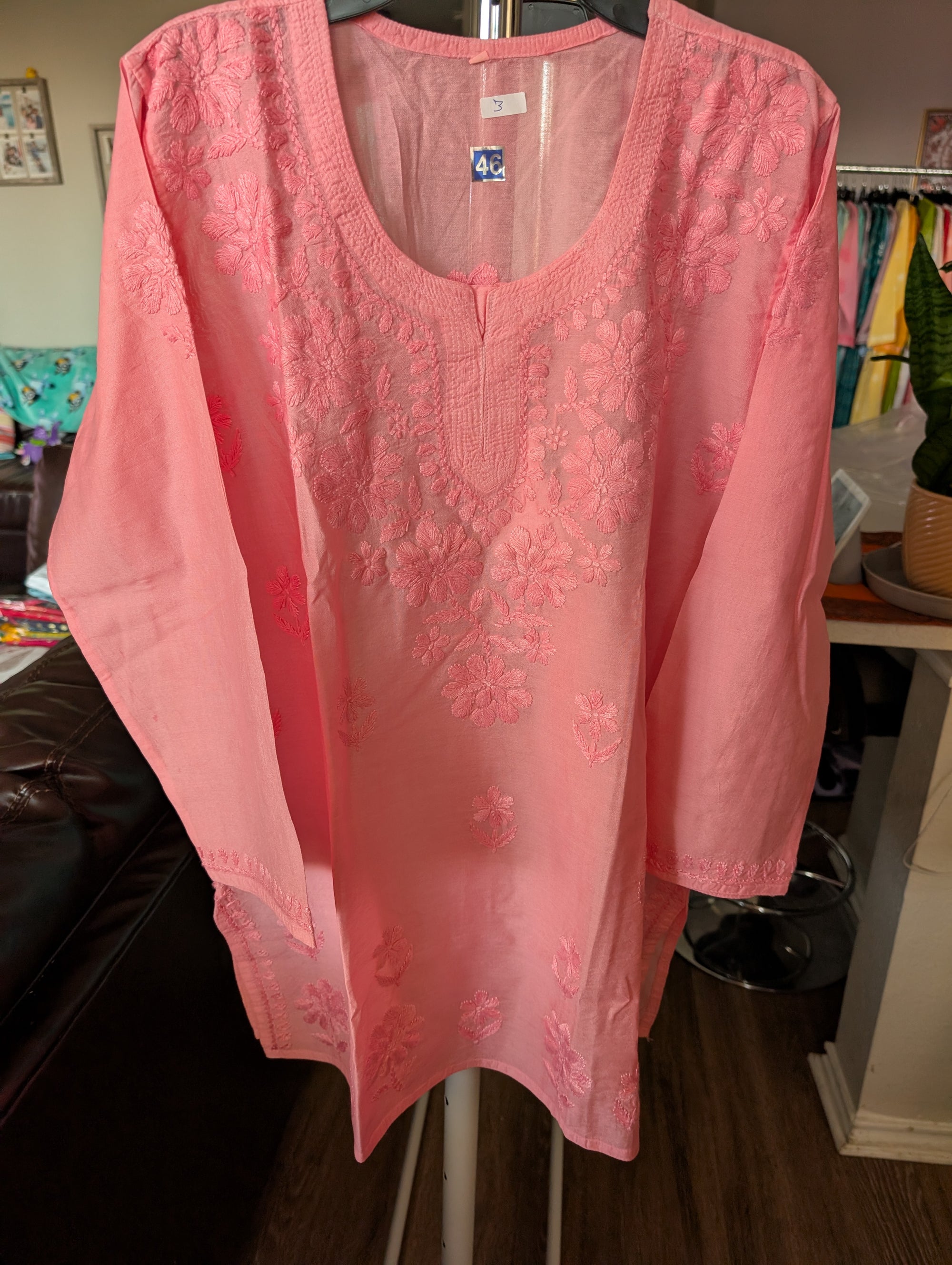 Chanderi Short Top Full Sleeves