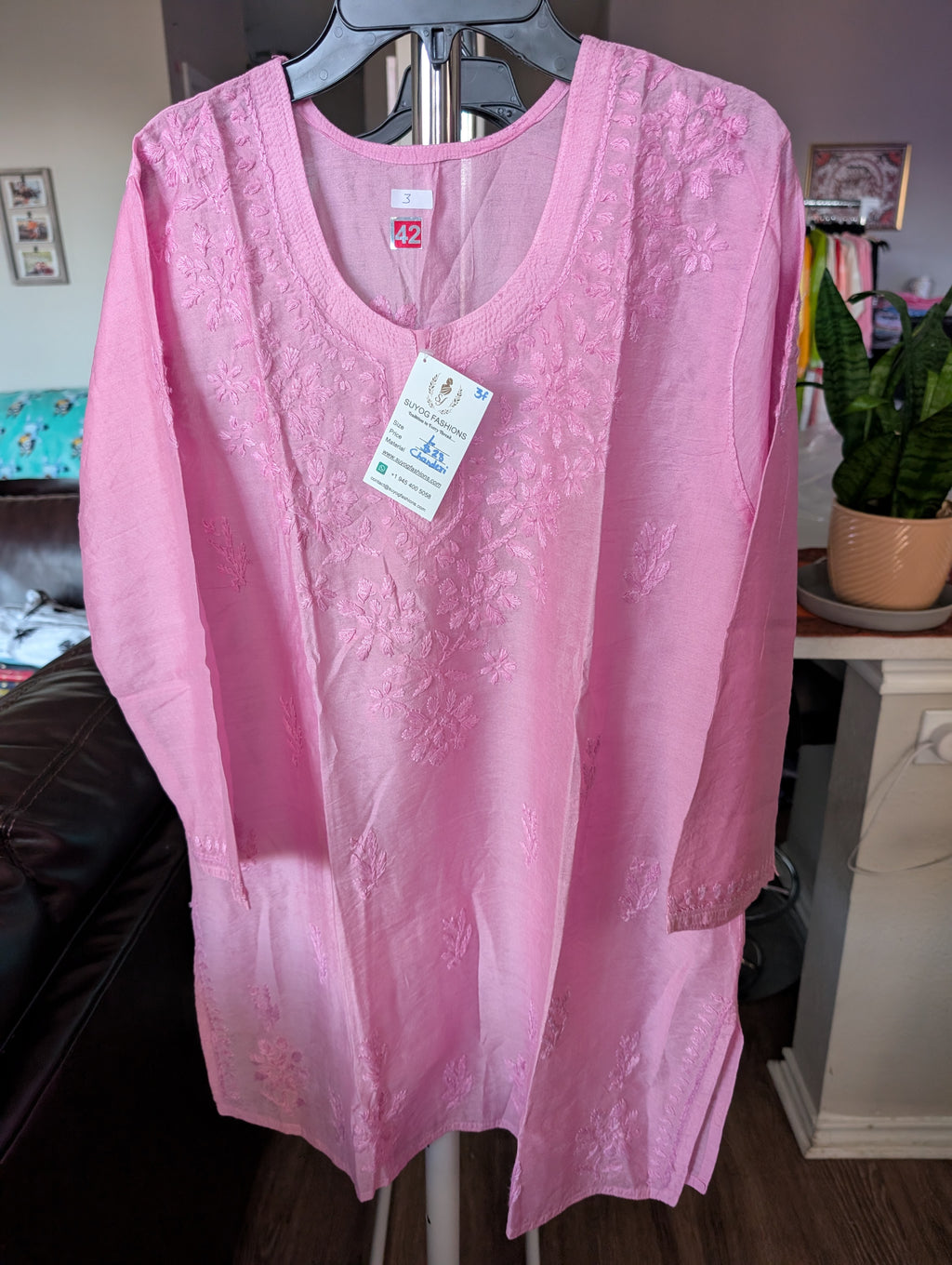 Chanderi Short Top Full Sleeves