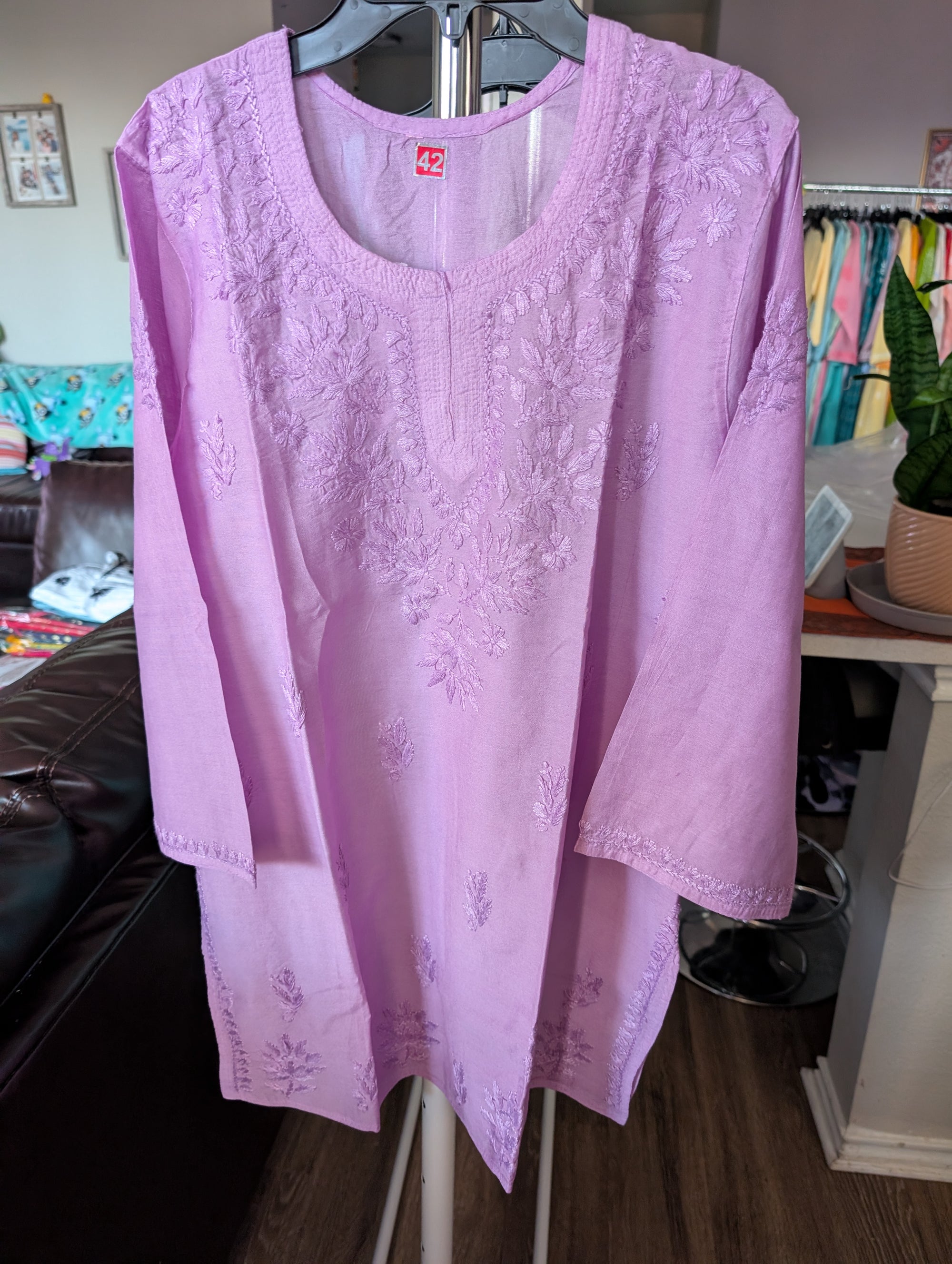 Chanderi Short Top Full Sleeves