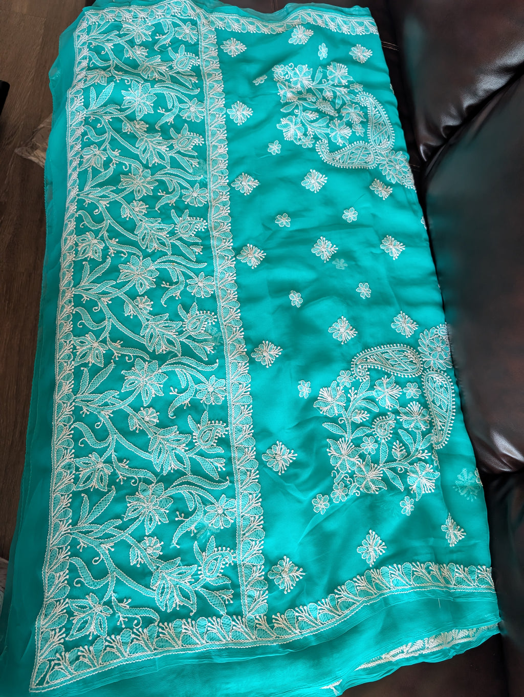 Chikankari Georgette Saree