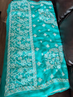 Chikankari Georgette Saree
