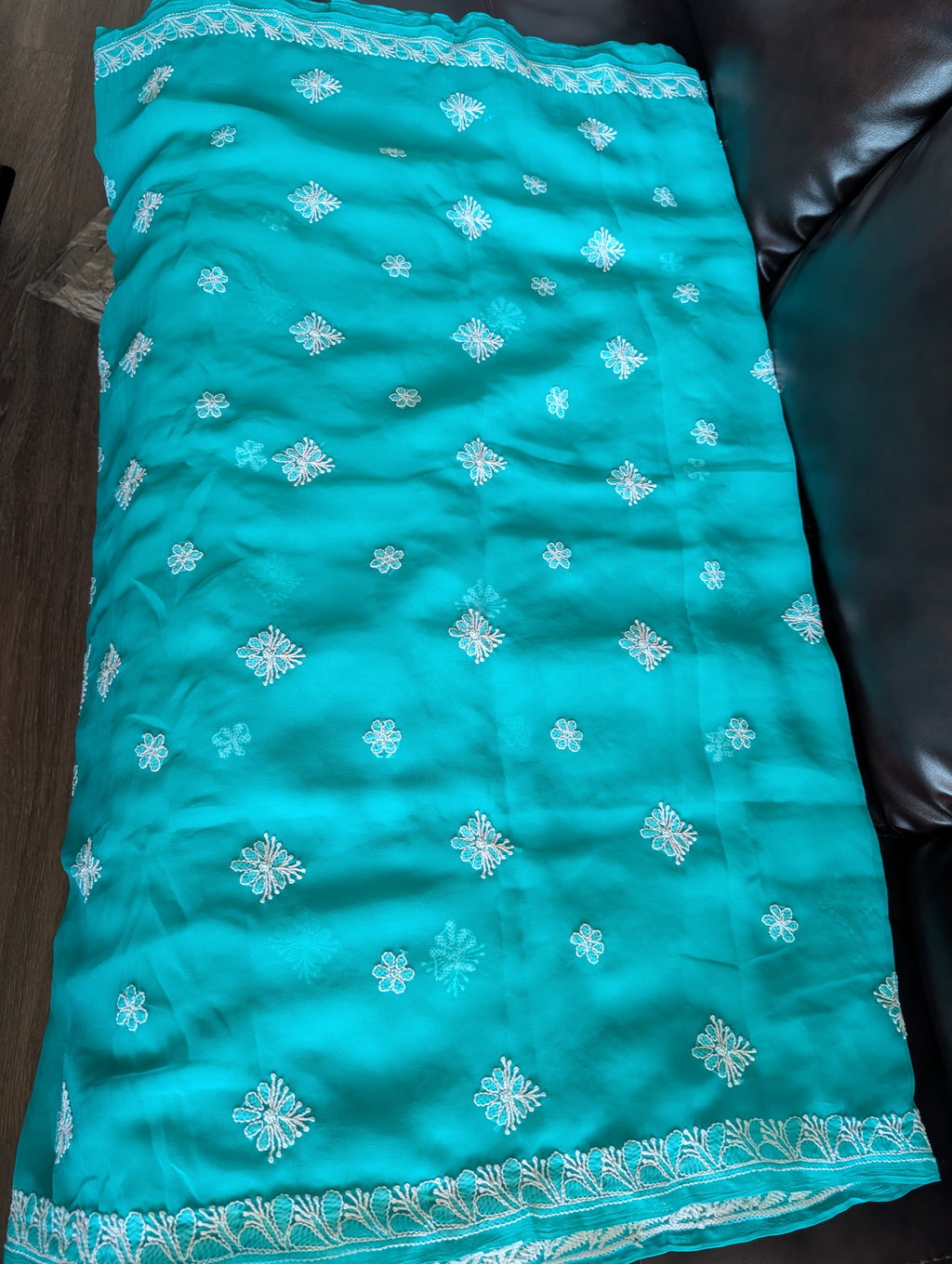 Chikankari Georgette Saree