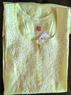 Sleeveless Chanderi Short Kurti