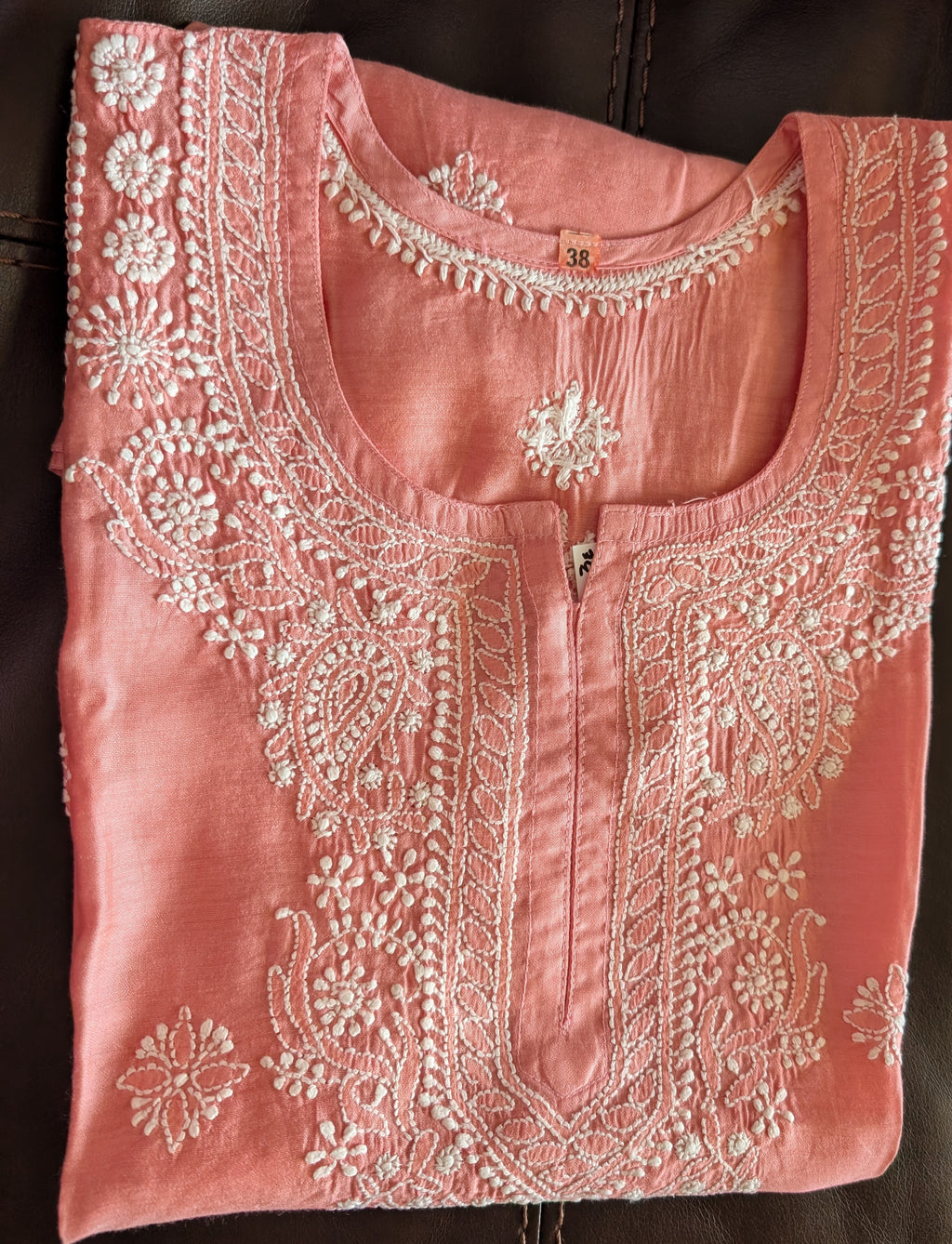 Sleeveless Chanderi Short Kurti