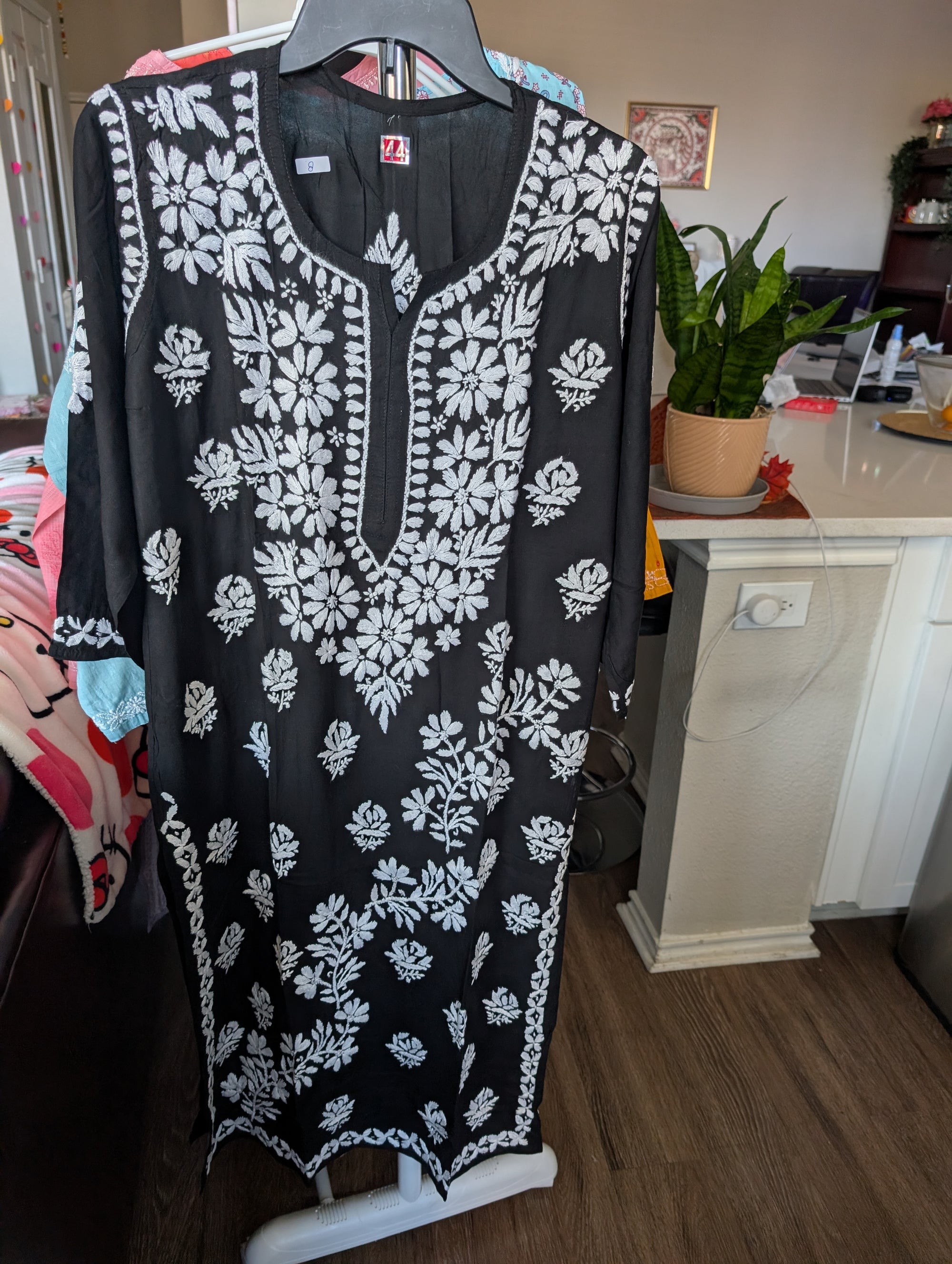 Modal Chikankari Long Kurtis in Vibrant Colors