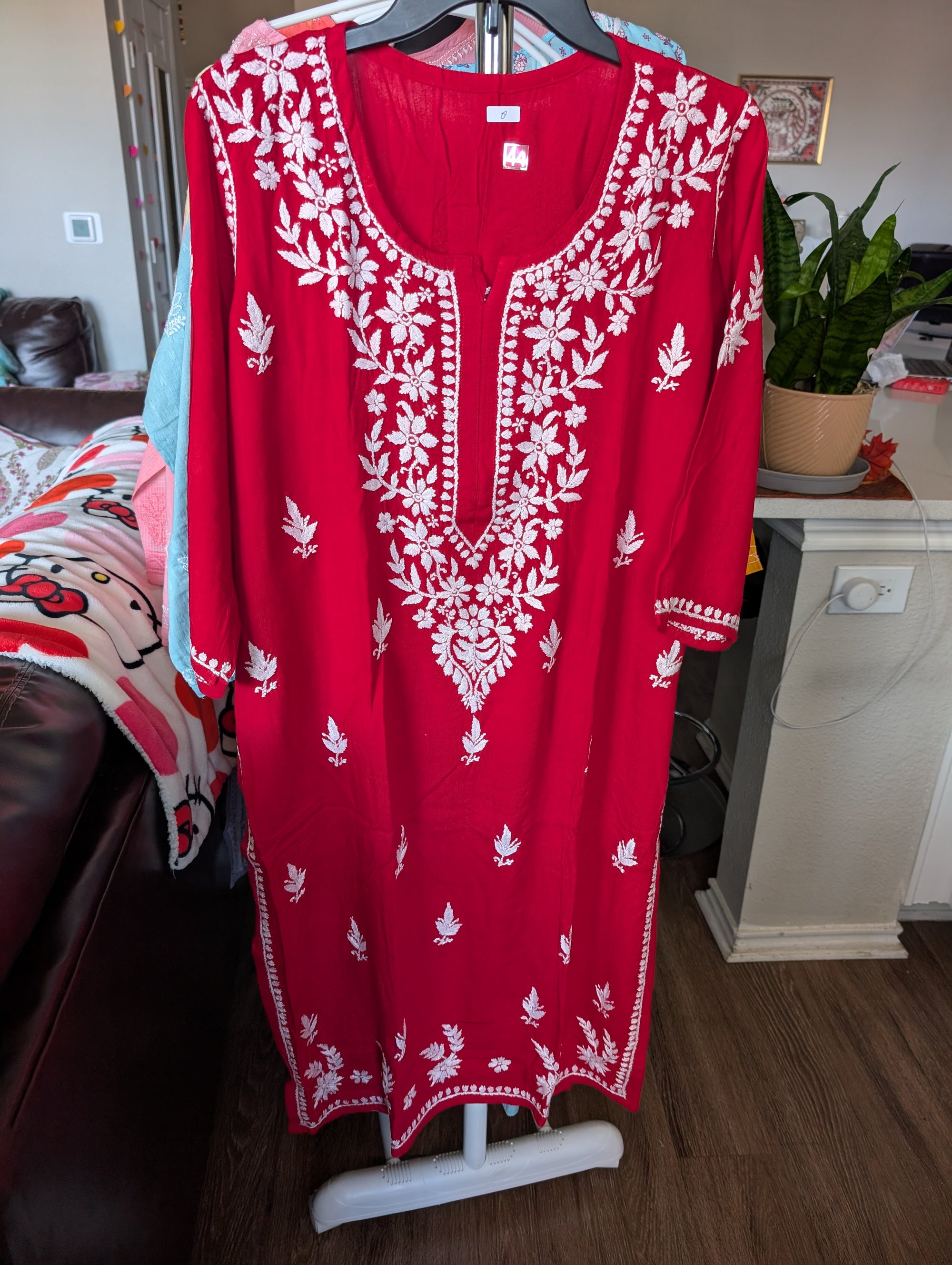 Modal Chikankari Long Kurtis in Vibrant Colors