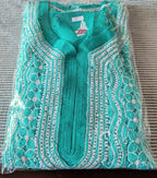 Georgette Chikankari Kurti with Shameez and silk thread