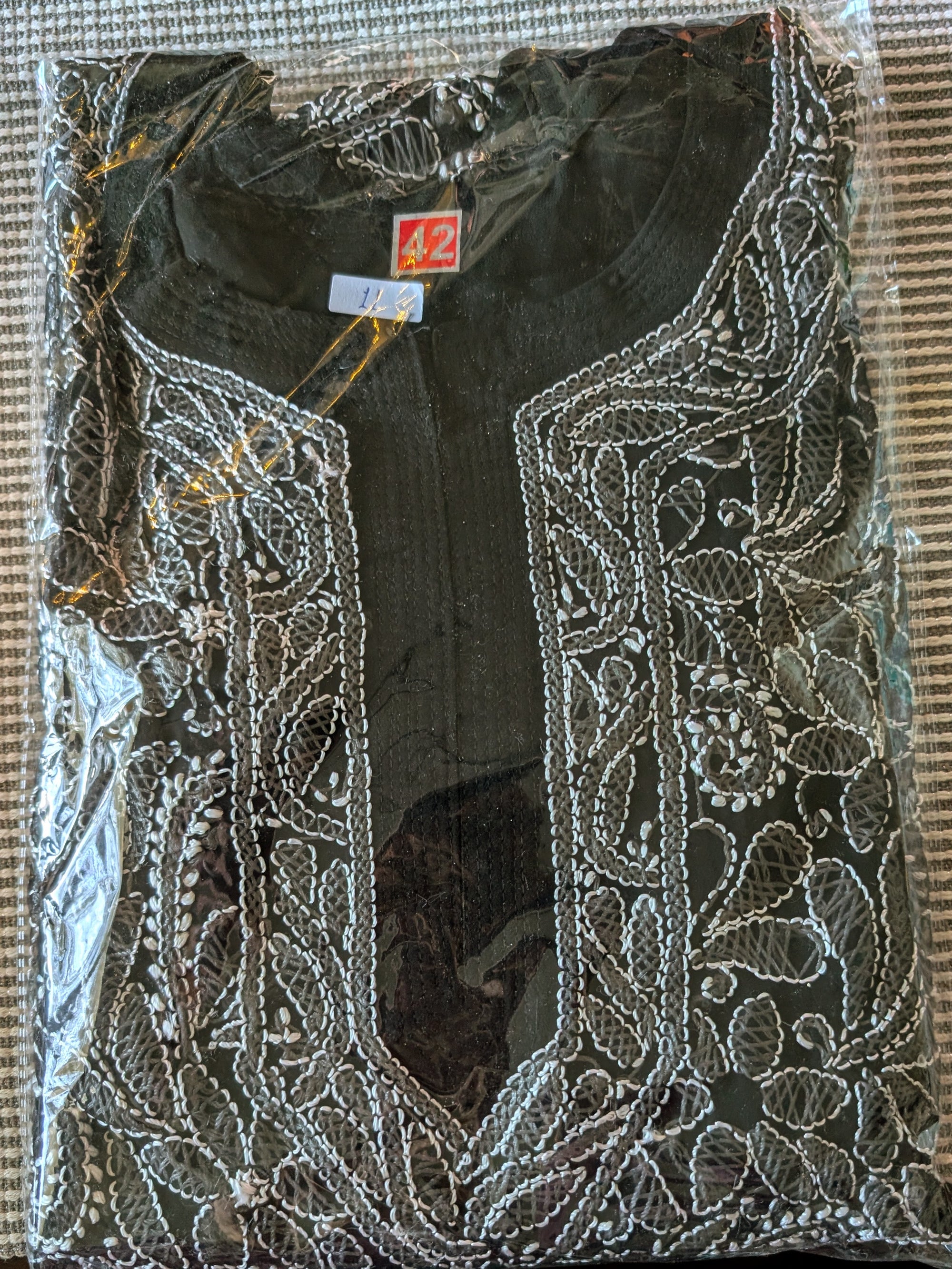 Georgette Chikankari Kurti with Shameez and silk thread